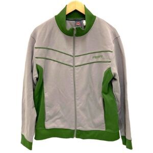 FIREFLY Louis Men's Grey Green Zip Front Sweatshirt Sporty Jacket‎ Medium